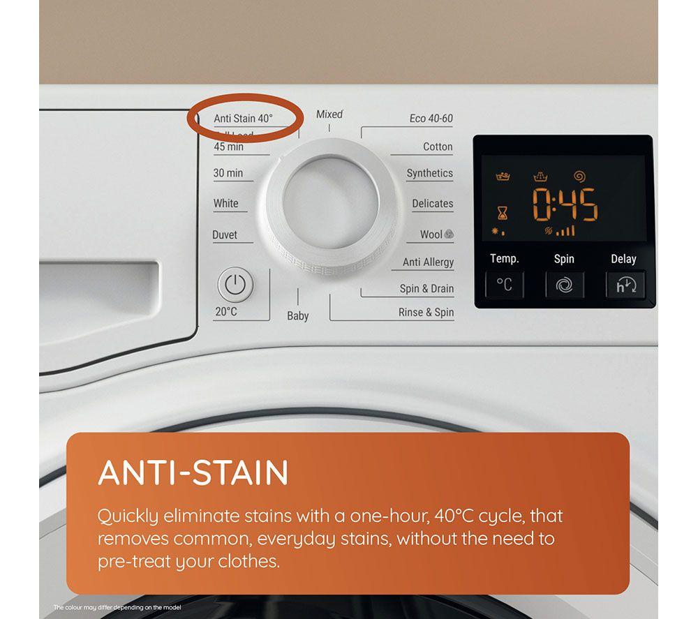 HOTPOINT Anti-stain NSWR 7469 GK UK 7 kg 1400 Spin Washing Machine - Graphite image number 5 of 11
