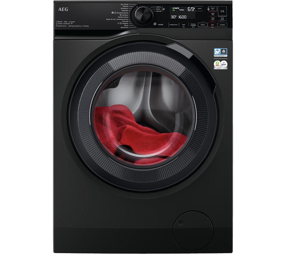 AEG 7000 Series LWR7416U6UD 10 kg Washer Dryer - Black