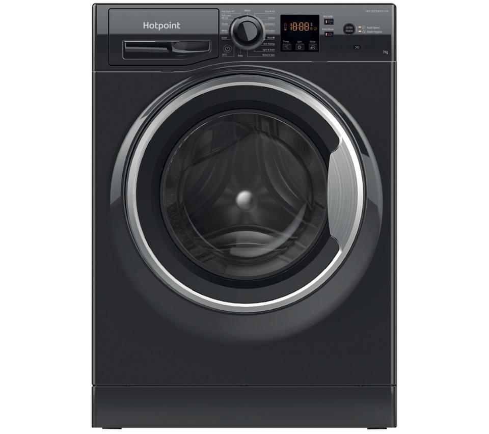 HOTPOINT Anti-Stain NSWM 7469 BS UK 7 kg 1400 Spin Washing Machine - Black