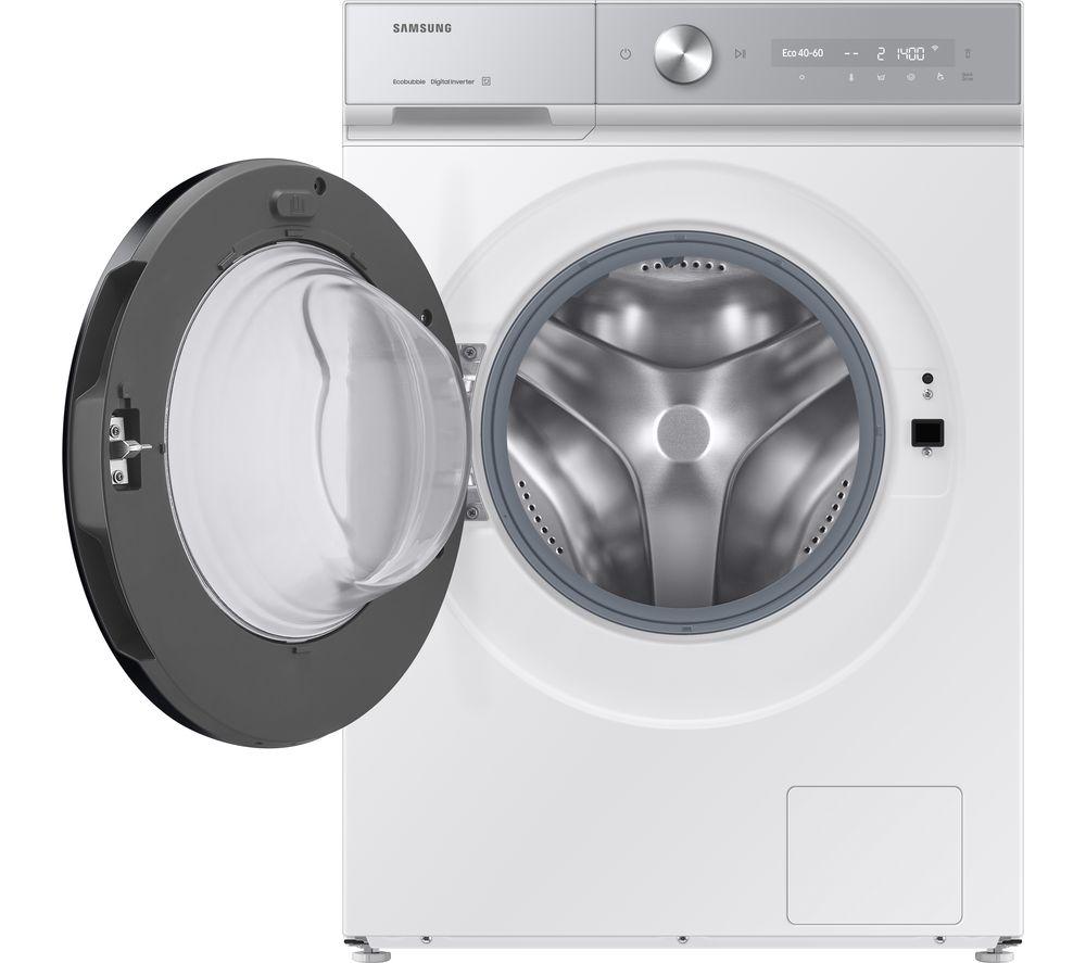 SAMSUNG Series 8 QuickDrive WW90DB8U95GHU1 WiFi-enabled 9 kg 1400 Spin Washing Machine - White image number 2 of 12