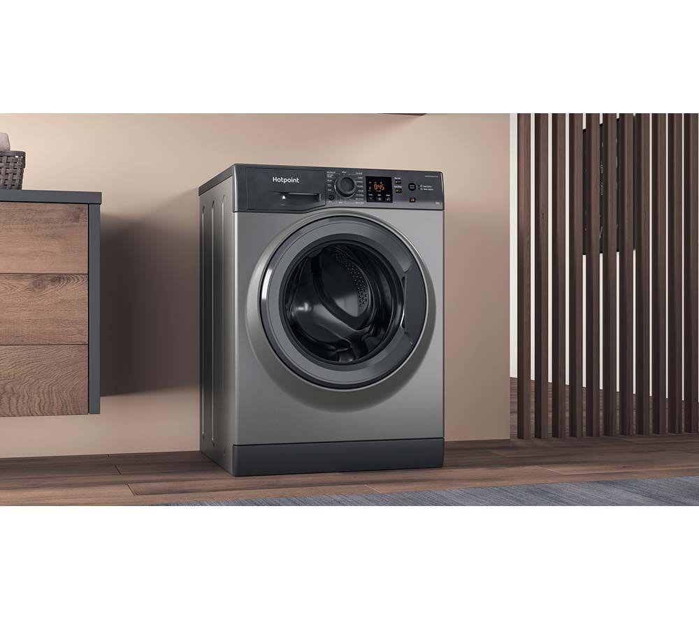 HOTPOINT Anti-stain NSWR 846 GK UK 8 kg 1400 Spin Washing Machine - Graphite image number 11 of 13