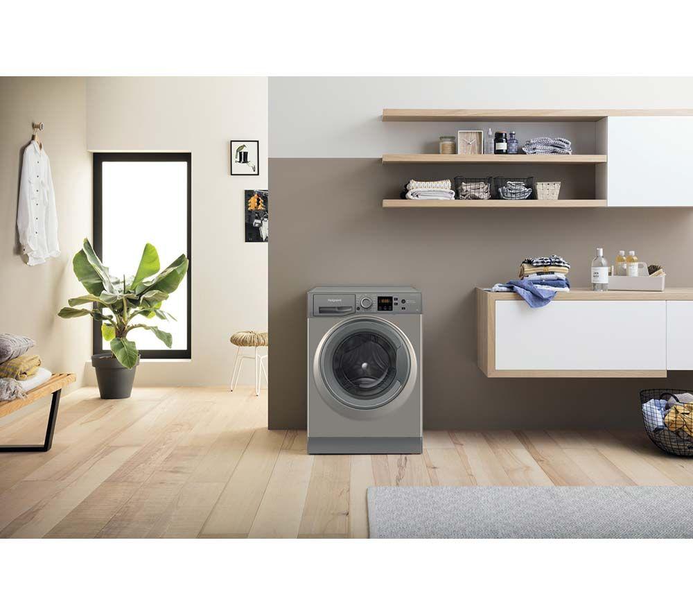 HOTPOINT Anti-stain NSWR 846 GK UK 8 kg 1400 Spin Washing Machine - Graphite image number 12 of 13