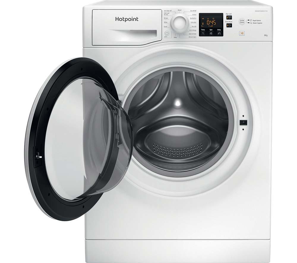HOTPOINT Anti-Stain NSWR 846 WK UK 8 kg 1400 Spin Washing Machine - White image number 2 of 13