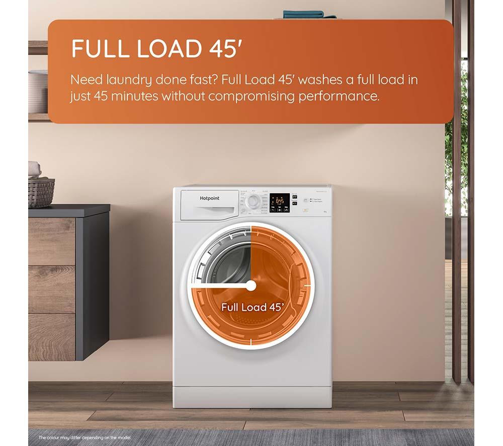 HOTPOINT Anti-Stain NSWR 846 WK UK 8 kg 1400 Spin Washing Machine - White image number 7 of 13