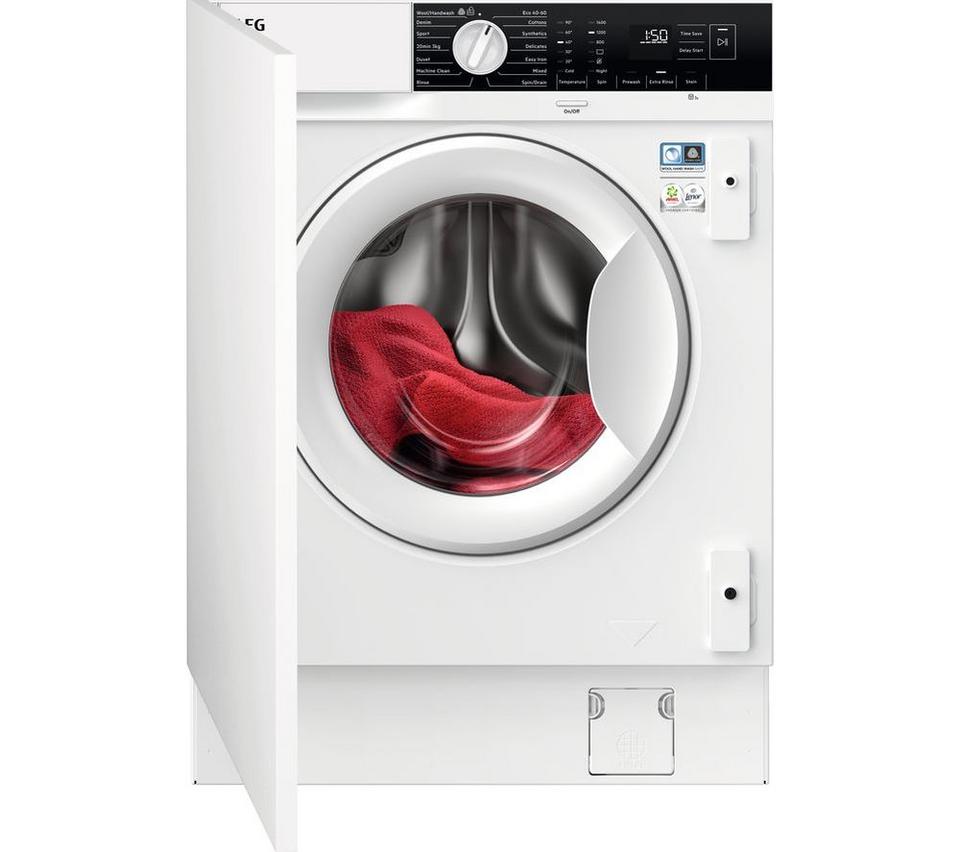 AEG 6000 Series ProSense LFX6G7434BI Integrated 7 kg 1400 Spin Washing Machine