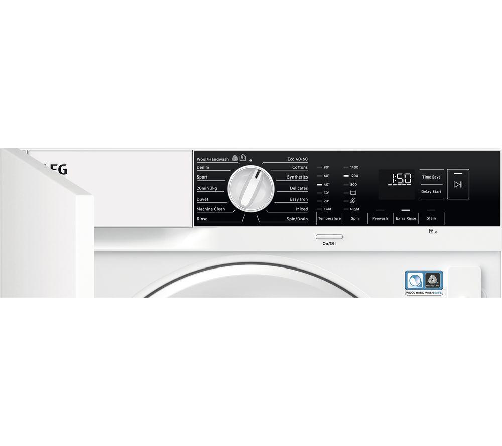 AEG 6000 Series ProSense LFX6G7434BI Integrated 7 kg 1400 Spin Washing Machine image number 2 of 8
