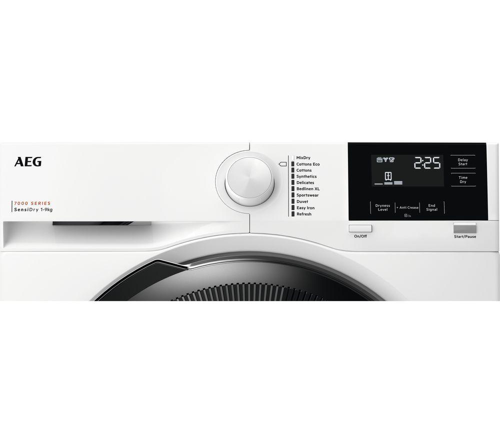 AEG 7000 SensiDry TR719A4B 9 kg Heat Pump Tumble Dryer - White image number 10 of 10