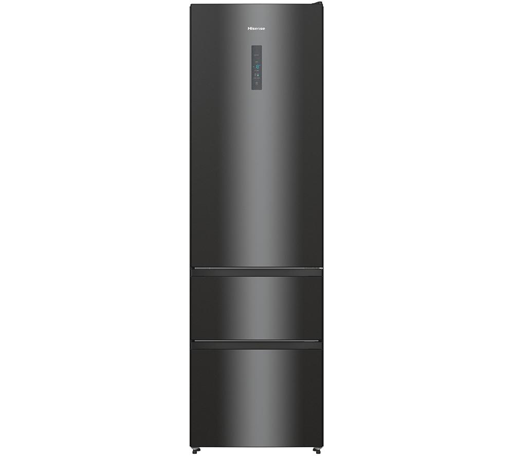 HISENSE RM469N4AFEUK 70/30 Fridge Freezer – Black, Black