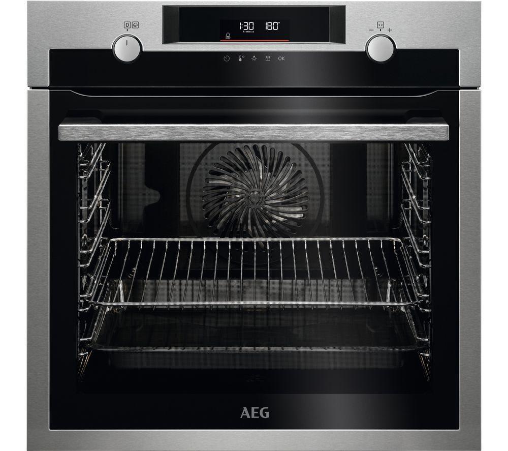 AEG BPS555060M Electric Pyrolytic Oven – Stainless Steel, Stainless Steel