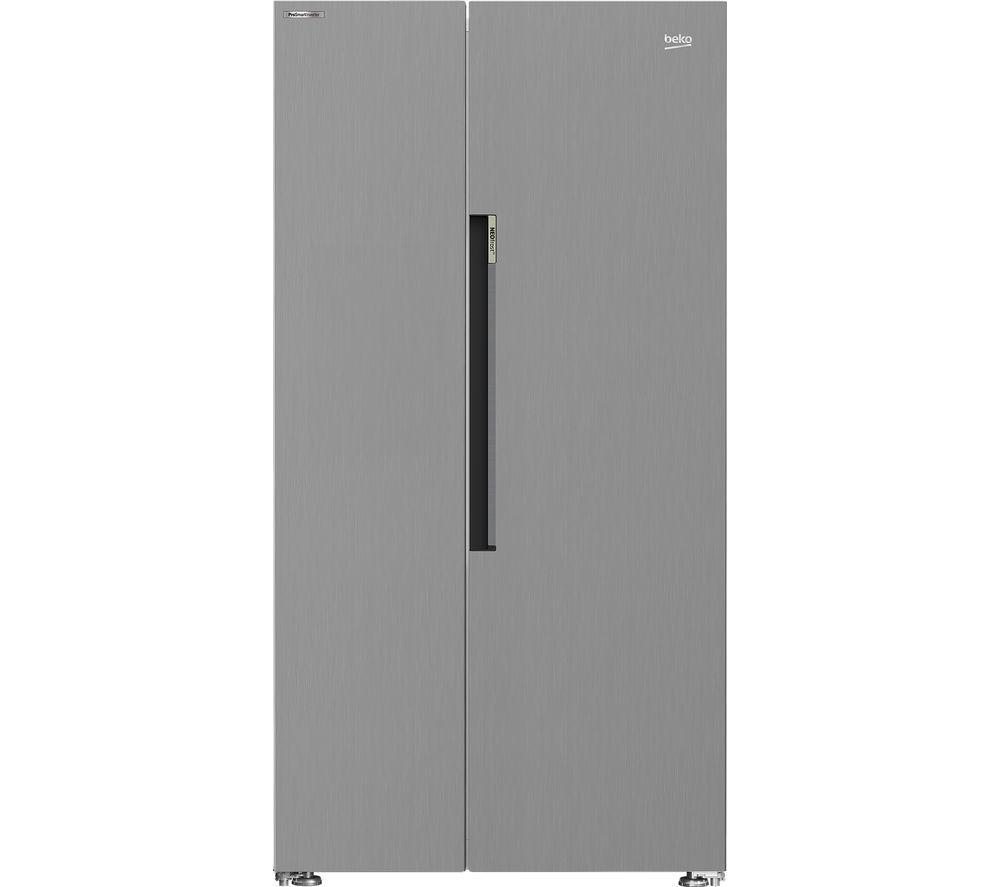 BEKO ASP342NDVPX American-Style Smart Fridge Freezer – Brushed Steel, Brushed Steel