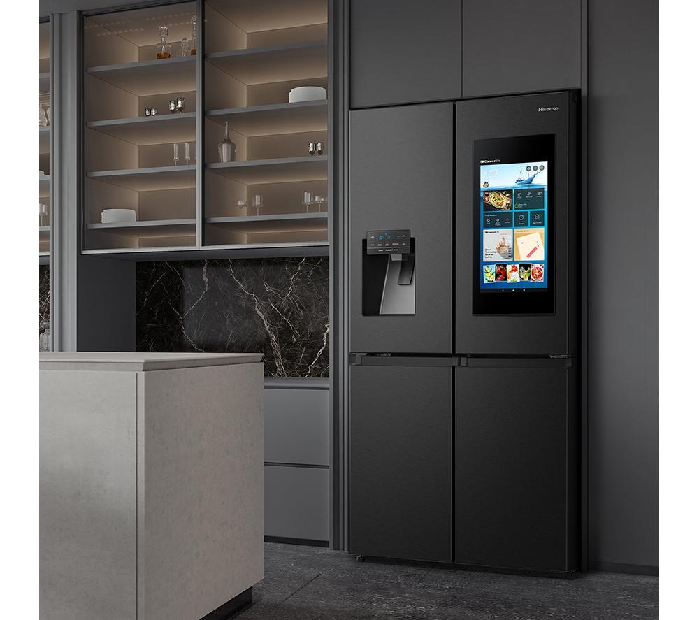 HISENSE PureFlat RQ760N4IFE Smart Fridge Freezer - Black Stainless Steel image number 15 of 15