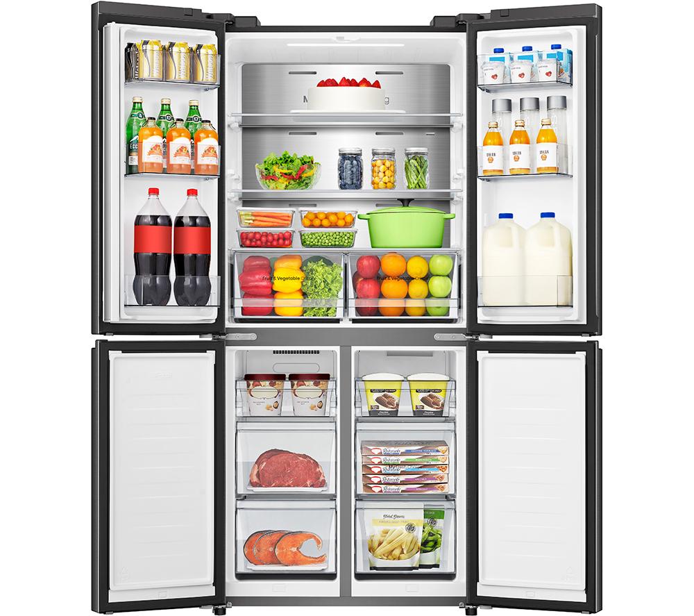 HISENSE PureFlat RQ5P470SAFD Fridge Freezer - Black Stainless Steel image number 13 of 17