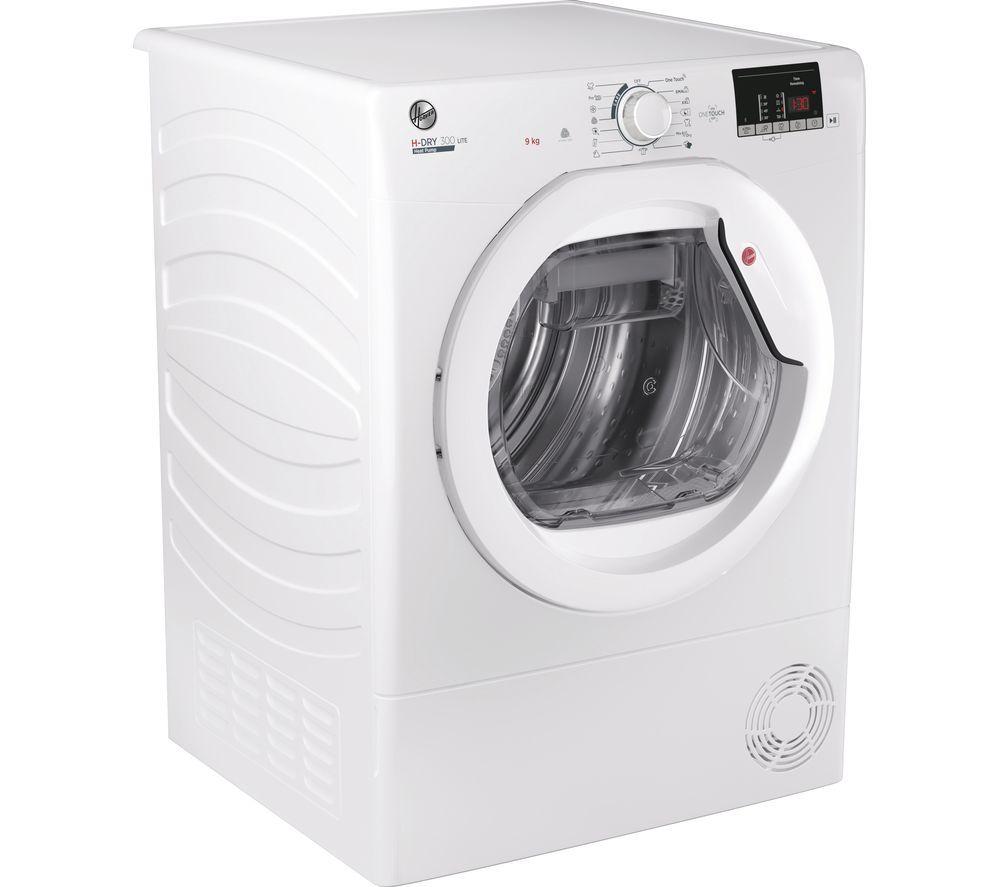 HOOVER H-Dry 300 HLE H9A2DE-80 NFC 9 kg Heat Pump Tumble Dryer - White image number 2 of 13