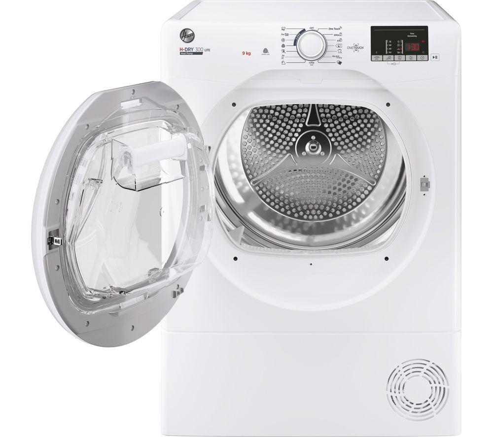 HOOVER H-Dry 300 HLE H9A2DE-80 NFC 9 kg Heat Pump Tumble Dryer - White image number 5 of 13