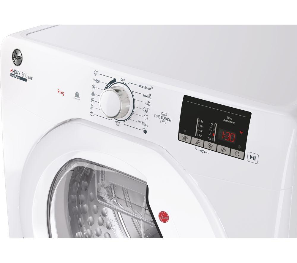 HOOVER H-Dry 300 HLE H9A2DE-80 NFC 9 kg Heat Pump Tumble Dryer - White image number 6 of 13