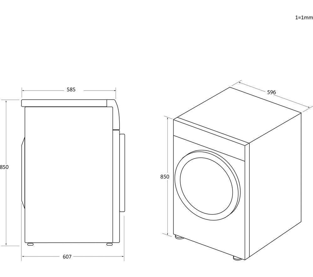 HOOVER H-Dry 300 HLE H9A2DE-80 NFC 9 kg Heat Pump Tumble Dryer - White image number 10 of 13