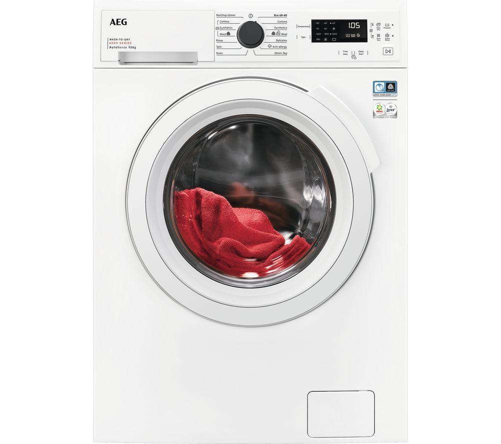 AEG 6000 Series LWX60966B 9 kg Washer Dryer – White, White