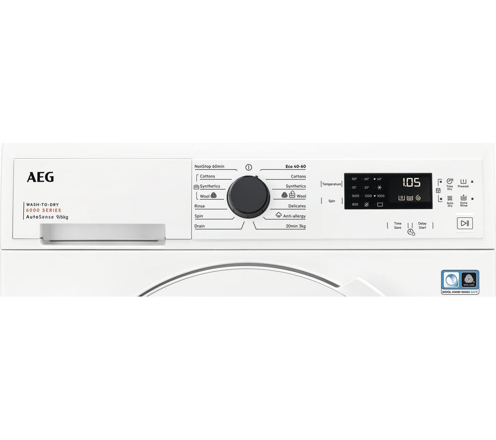 AEG 6000 Series LWX60966B 9 kg Washer Dryer - White image number 2 of 7
