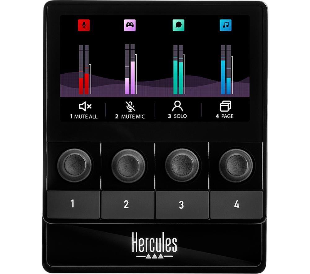 HERCULES Stream 100 Audio Controller - Black image number 2 of 4