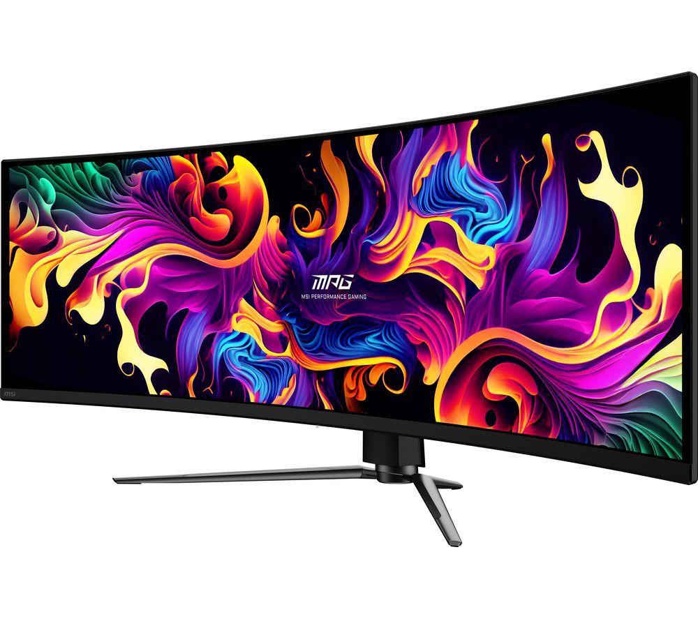 MSI MPG 491CQP Super Ultra Wide Quad HD 49" Curved Quantum Dot Gaming Monitor - Black image number 5 of 6