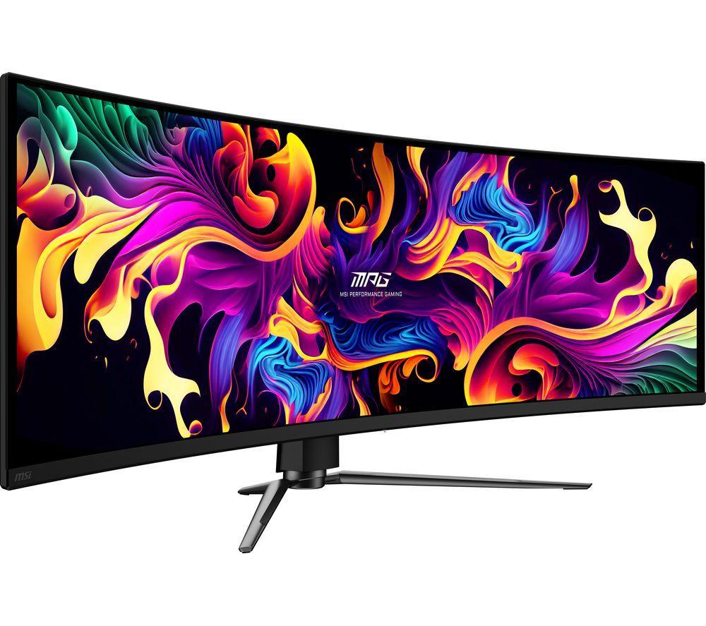 MSI MPG 491CQP Super Ultra Wide Quad HD 49" Curved Quantum Dot Gaming Monitor - Black image number 6 of 6