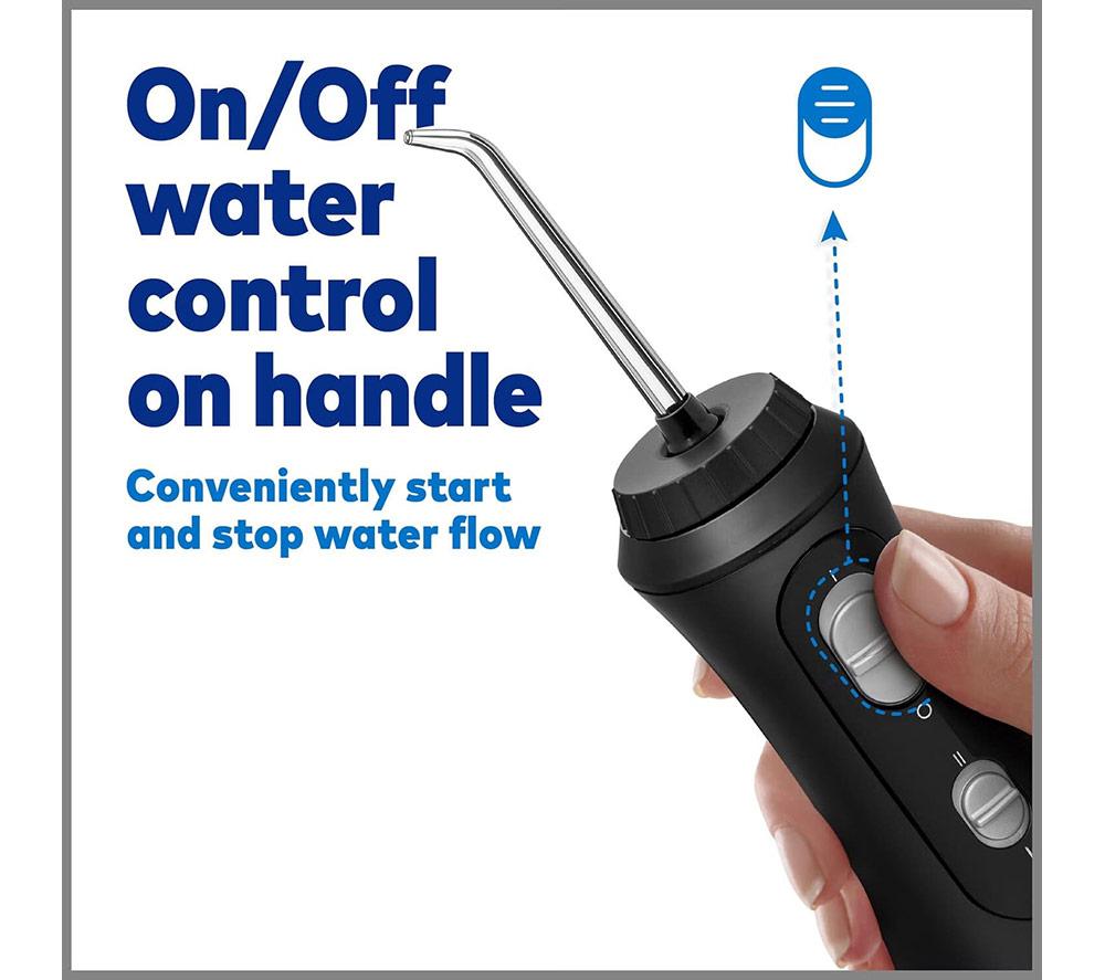 WATERPIK Cordless Plus WP-492UK Water Flosser - Black image number 7 of 10