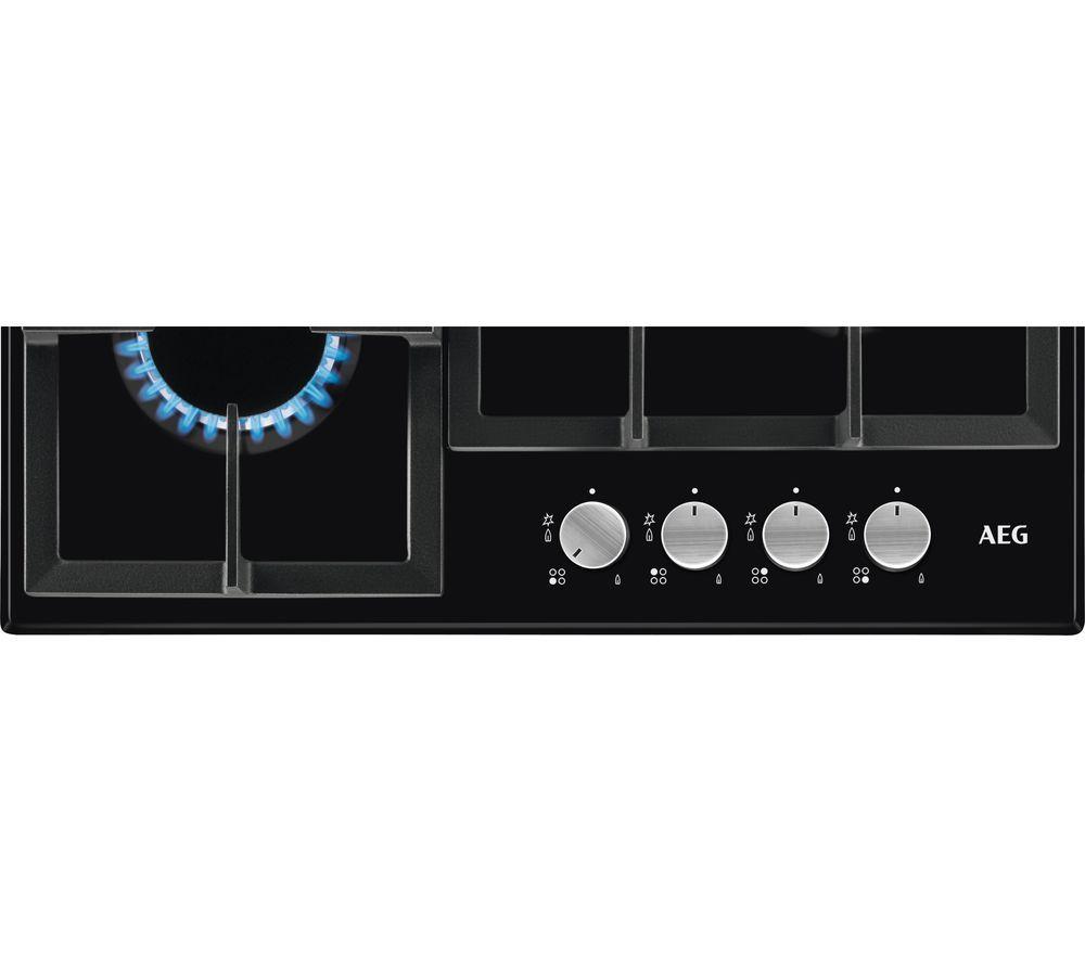 AEG 3000 Series HGX64200SB 60 cm Gas Hob - Black image number 2 of 3