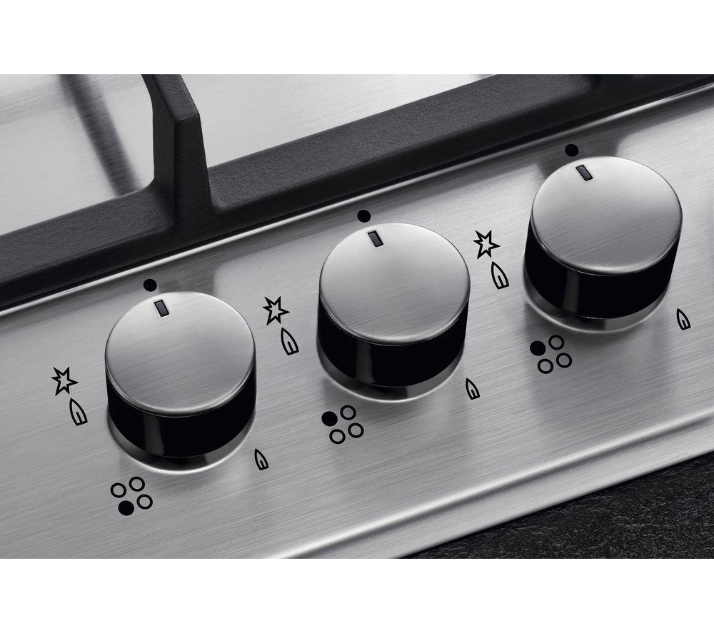 AEG 3000 Series HGX64200SM 60 cm Gas Hob - Stainless Steel image number 3 of 4
