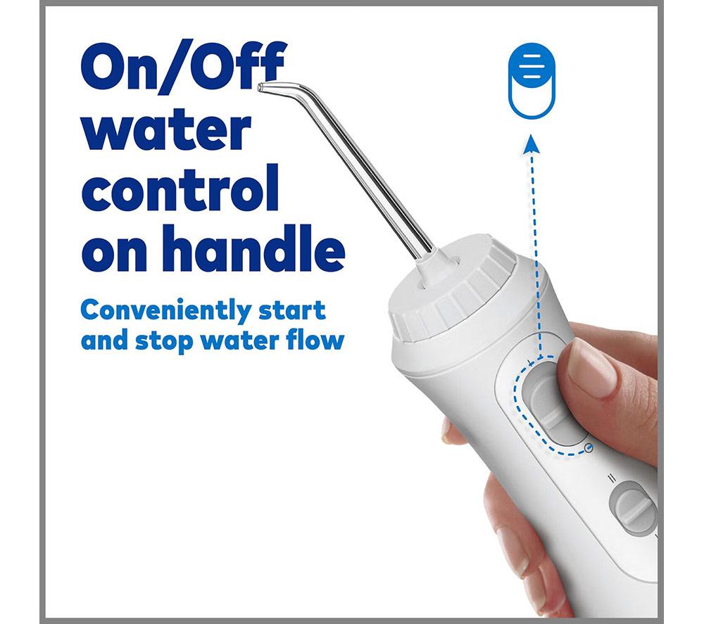 WATERPIK Cordless Plus WP-450UK Water Flosser - White image number 8 of 10