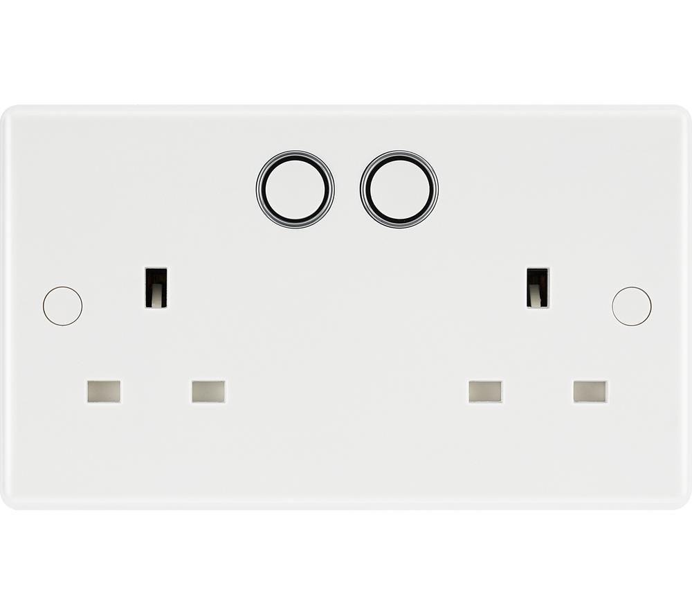 British General Slim Nexus Double Switched 13A Power Socket + Smart Home Control - White - Image 6