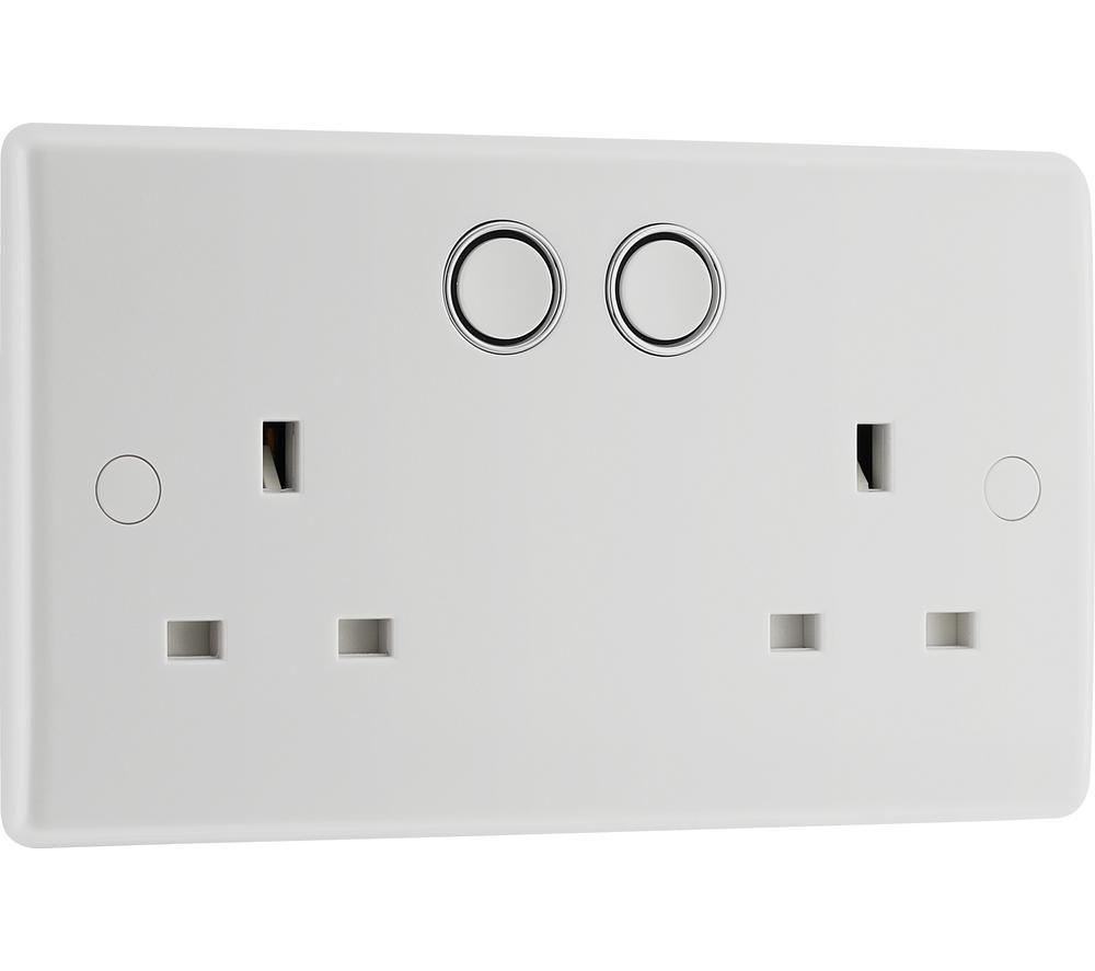 BG 822/HC-01 Double Wall Smart Socket - White image number 2 of 8