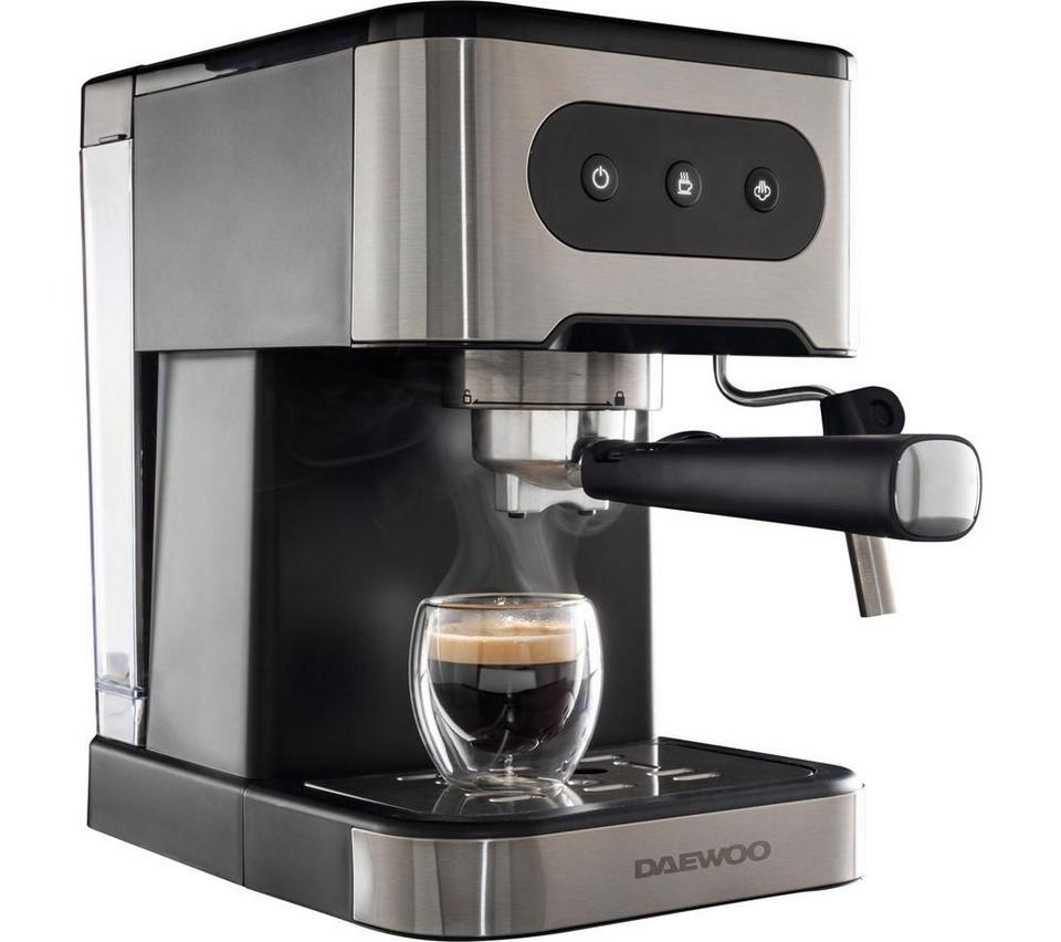 DAEWOO Flava Collection SDA2698GE Coffee Machine - Black & Silver
