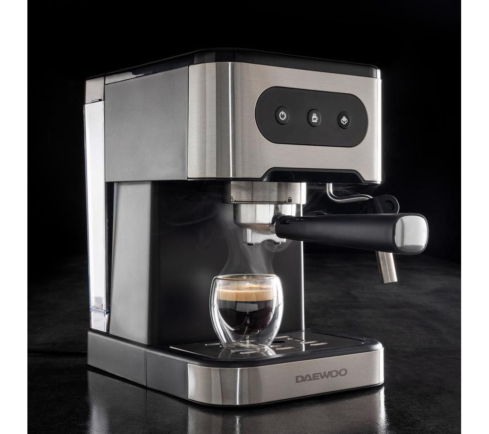 DAEWOO Flava Collection SDA2698GE Coffee Machine - Black & Silver image number 4 of 9