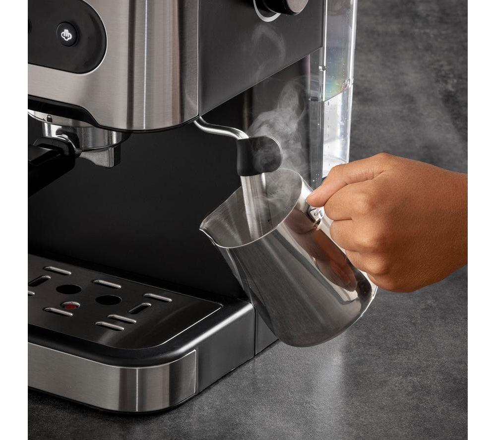 DAEWOO Flava Collection SDA2698GE Coffee Machine - Black & Silver image number 8 of 9