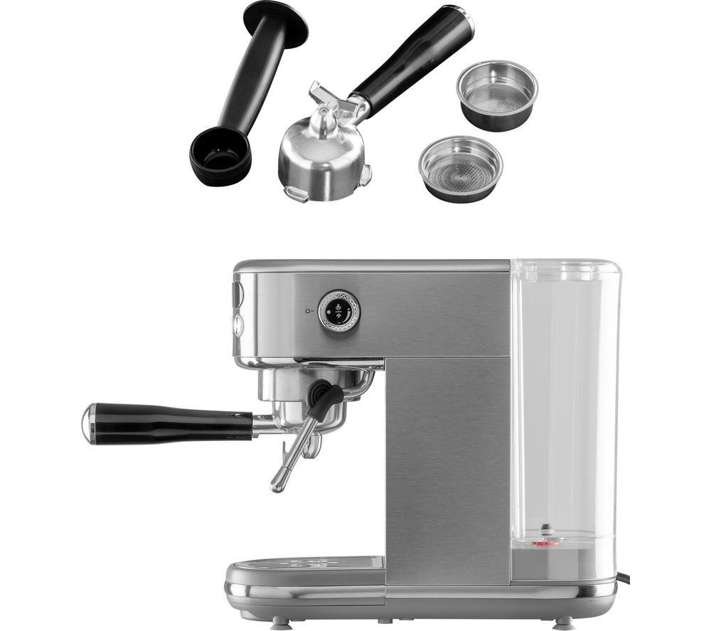 DAEWOO Flava Collection SDA2700GE Coffee Machine - Silver image number 2 of 9