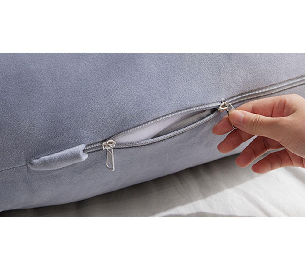 MOMCOZY PP006-GR00NB-C F Shaped Pregnancy Pillow - Purple image number 4 of 9