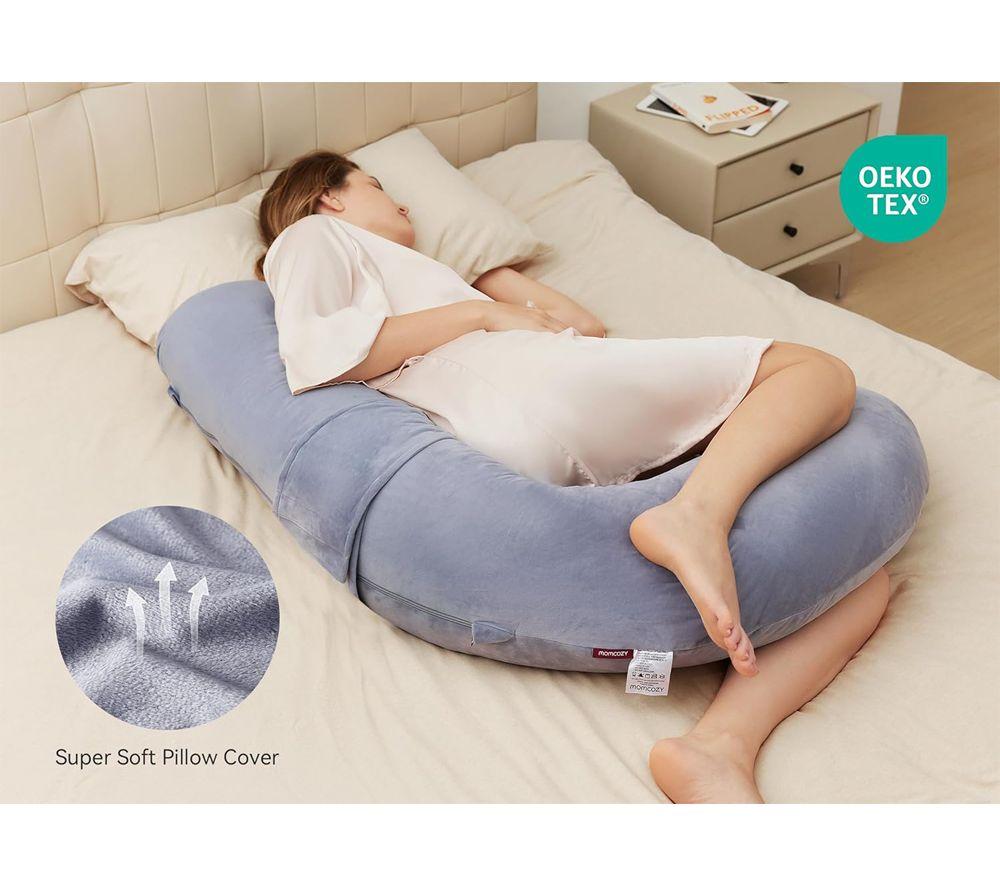 MOMCOZY PP006-GR00NB-C F Shaped Pregnancy Pillow - Purple image number 7 of 9