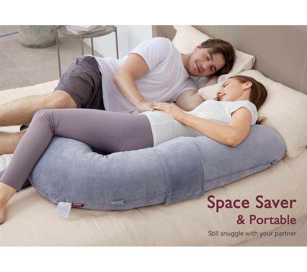 MOMCOZY PP006-GR00NB-C F Shaped Pregnancy Pillow - Purple image number 9 of 9