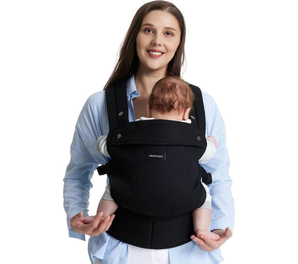 MOMCOZY BC001-BL00NB-A Baby Carrier - Black image number 2 of 6