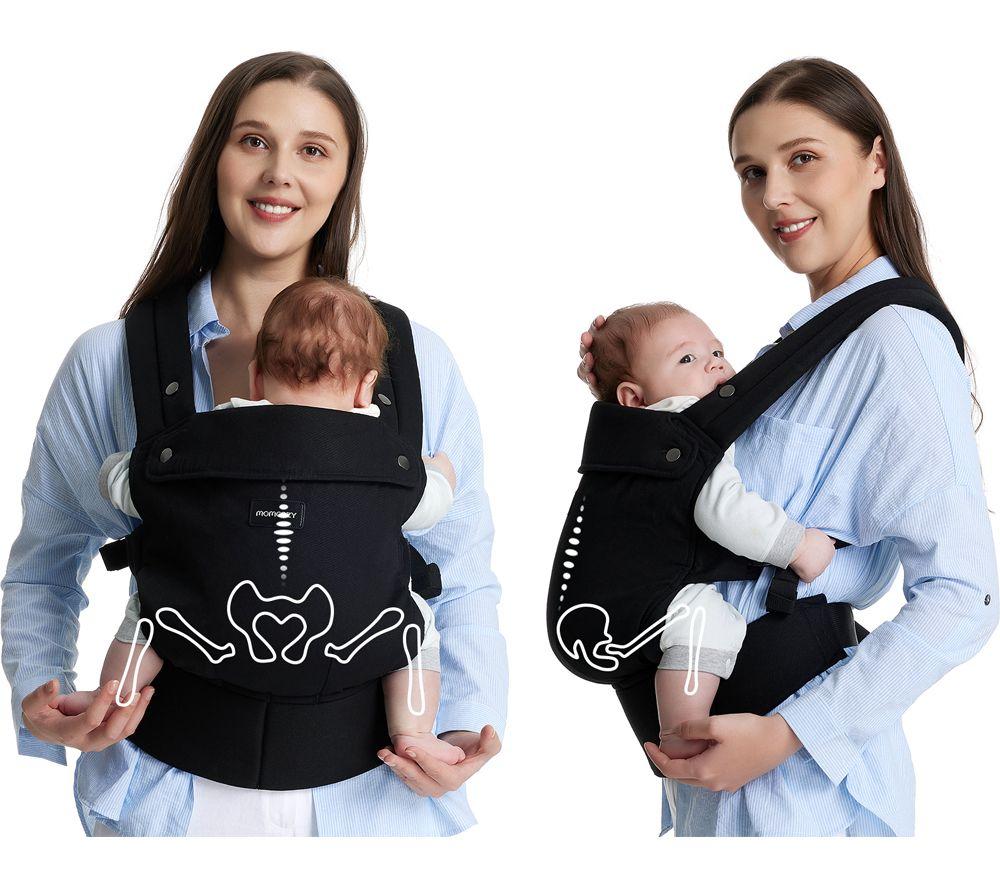 MOMCOZY BC001-BL00NB-A Baby Carrier - Black image number 4 of 6