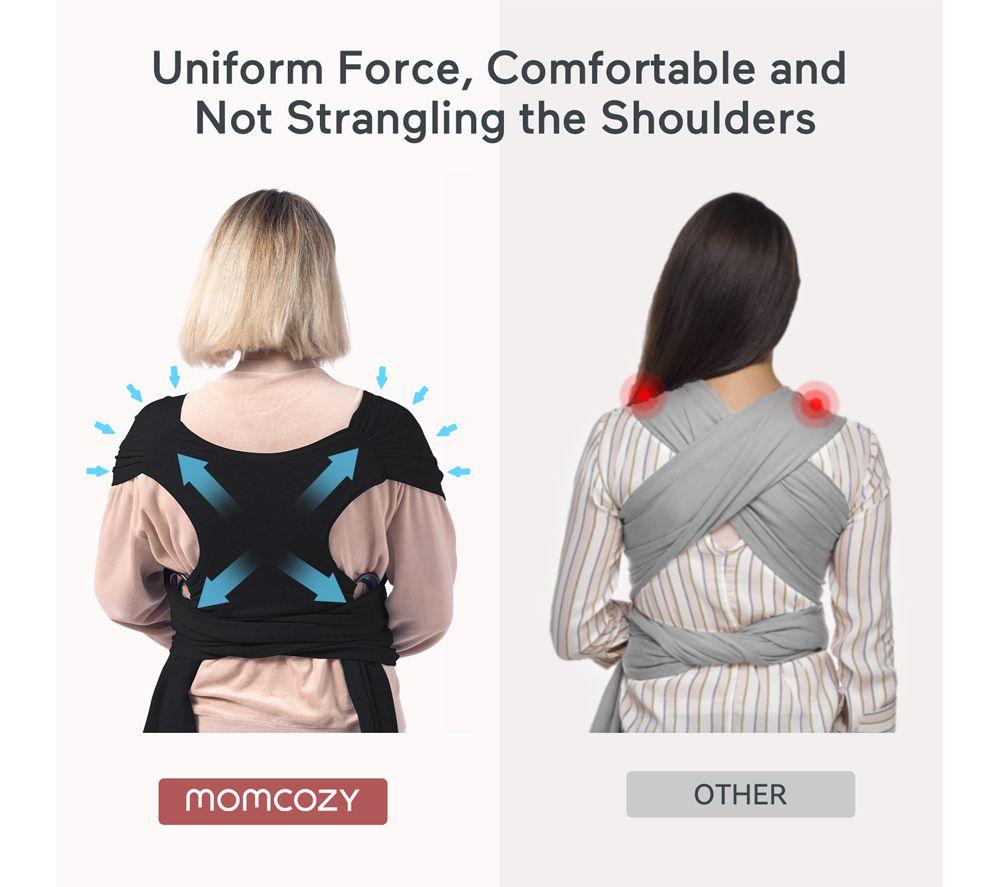 MOMCOZY M21FWCJ05-US Baby Carrier - Black image number 3 of 9