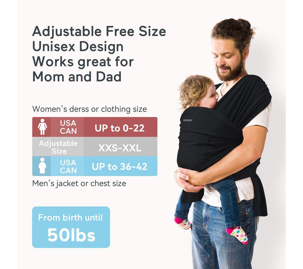 MOMCOZY M21FWCJ05-US Baby Carrier - Black image number 7 of 9