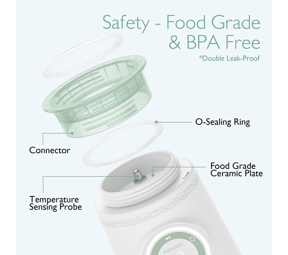 MOMCOZY MW003-WH12BA-A Baby Bottle Warmer - White image number 2 of 5