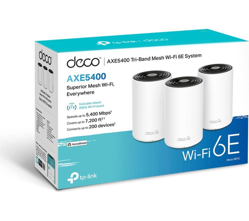 Buy TP-LINK Deco XE75 Whole Home WiFi System - Triple Pack | Currys
