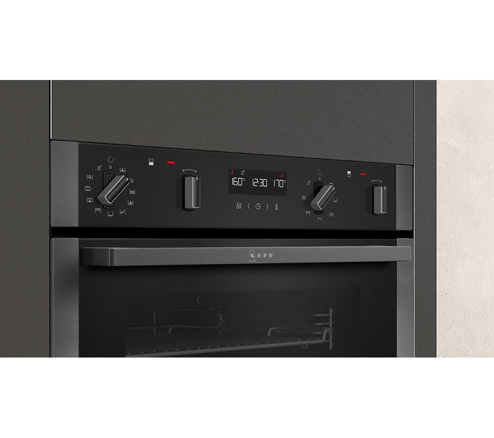 NEFF N50 U2ACM7HG0B Electric Double Smart Oven - Graphite image number 2 of 9
