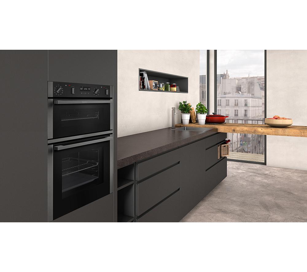 NEFF N50 U2ACM7HG0B Electric Double Smart Oven - Graphite image number 4 of 9