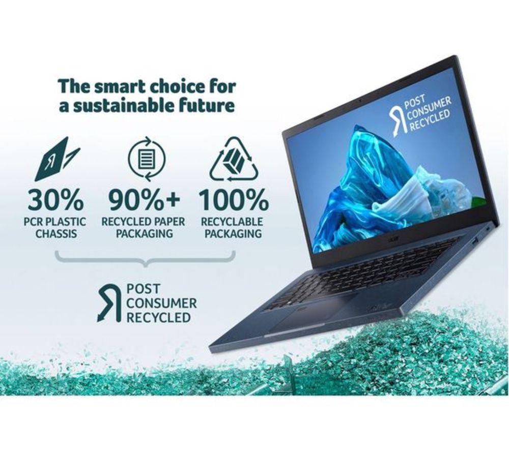 ACER Aspire Vero AV14-52P 14" Refurbished Laptop - Intel&reg; Core&trade; i7, 1 TB SSD, Blue (Excellent Condition) image number 6 of 21