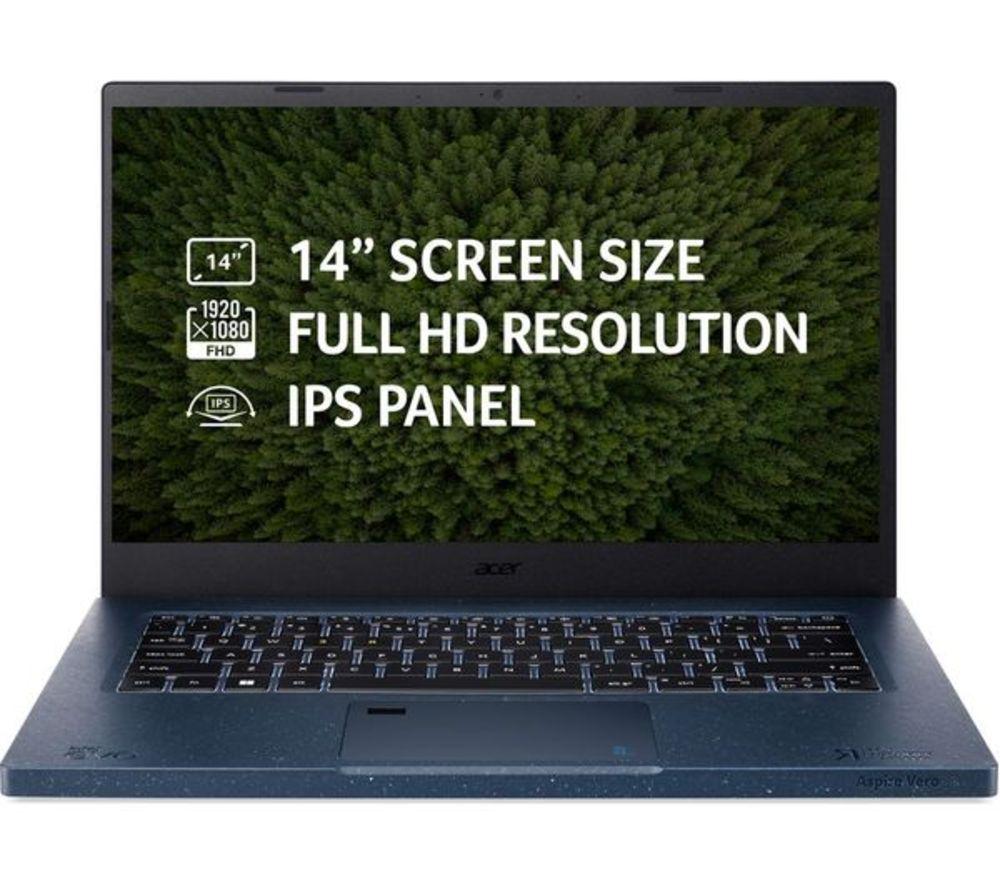 ACER Aspire Vero AV14-52P 14" Refurbished Laptop - Intel&reg; Core&trade; i7, 1 TB SSD, Blue (Excellent Condition) image number 7 of 21