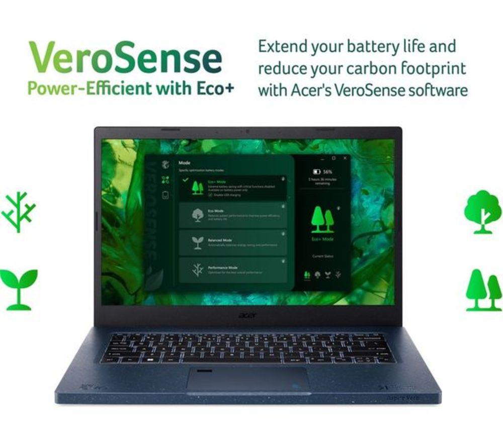 ACER Aspire Vero AV14-52P 14" Refurbished Laptop - Intel&reg; Core&trade; i7, 1 TB SSD, Blue (Excellent Condition) image number 9 of 21