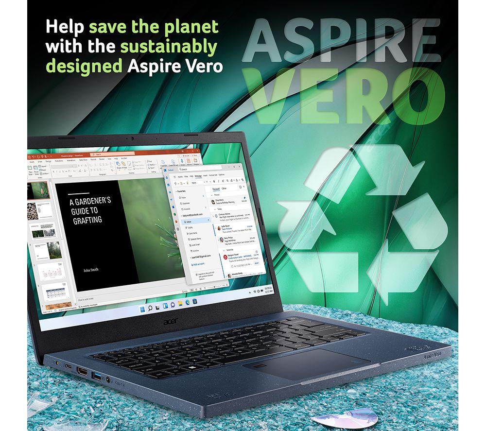 ACER Aspire Vero AV14-52P 14" Refurbished Laptop - Intel&reg; Core&trade; i7, 1 TB SSD, Blue (Excellent Condition) image number 15 of 21